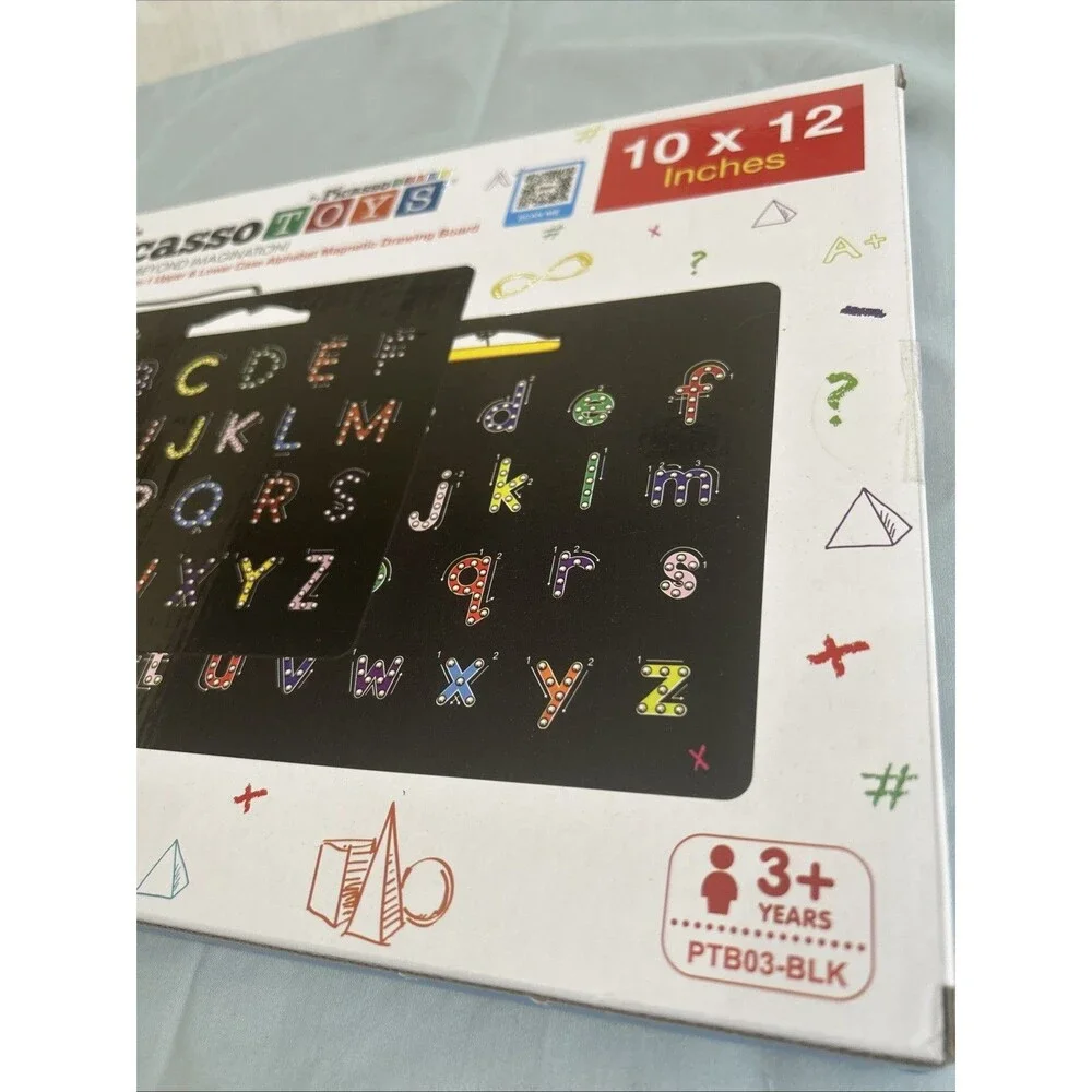Picasso Toys Alphabet Magnetic Drawing Board 10x12in Double Sided